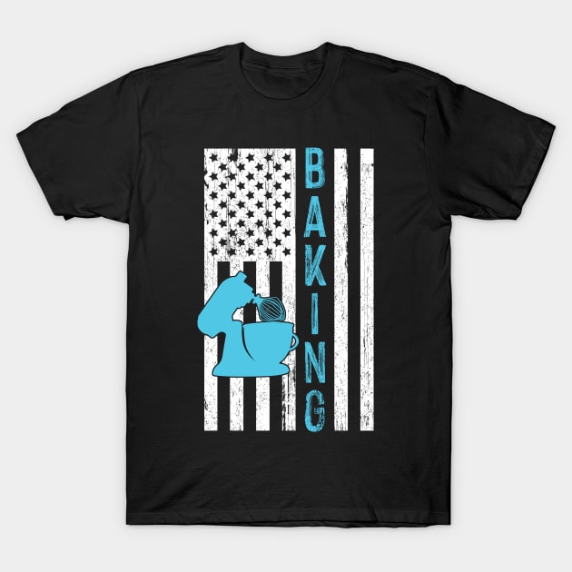 Baking American Flag T-Shirt by Pelman